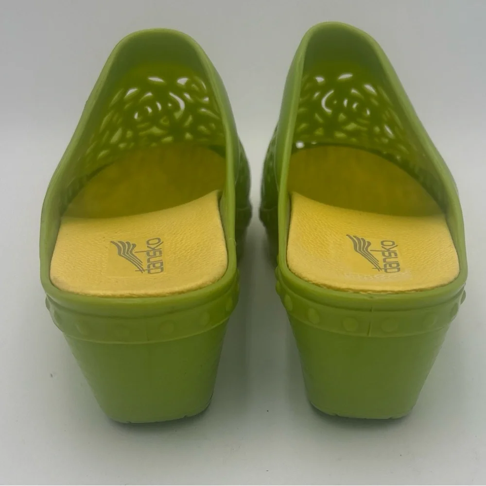 Dansko Bright Green Women's Clogs - Picture 7 of 10